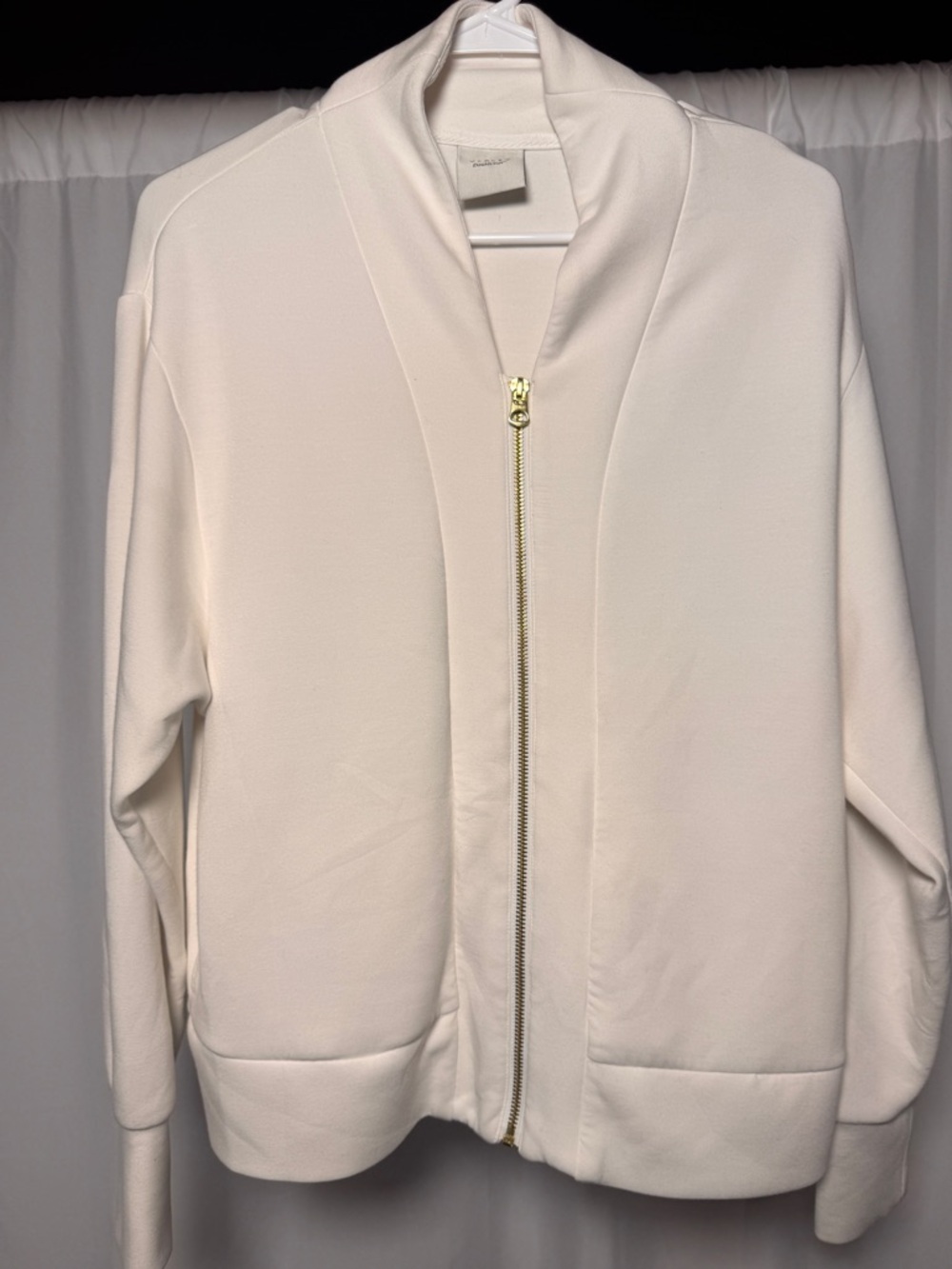 Varley DoubleSoft Pelham Full Zip White Sweatshirt Women’s Small